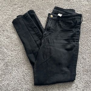 HM black denim skinny jeans 29